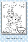 bluey coloring pages pinterest image