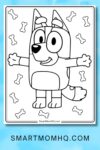 bluey coloring pages pinterest image