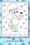 bluey coloring pages pinterest image