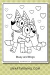 bluey coloring pages pinterest image