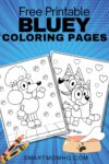 bluey coloring pages pinterest image