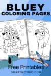bluey coloring pages pinterest image