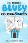 bluey coloring pages pinterest image