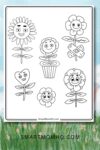 flower coloring pages pinterest image