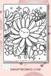 flower coloring pages pinterest image