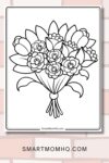 flower coloring pages pinterest image